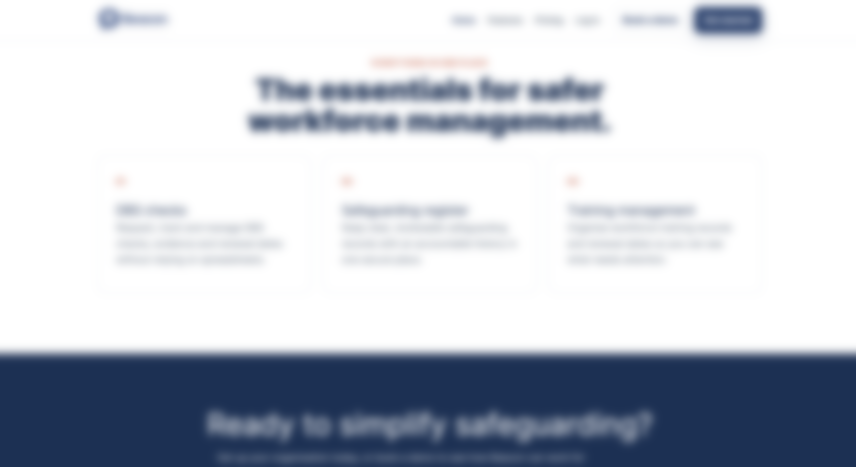 Child safeguarding and workforce management SaaS venture